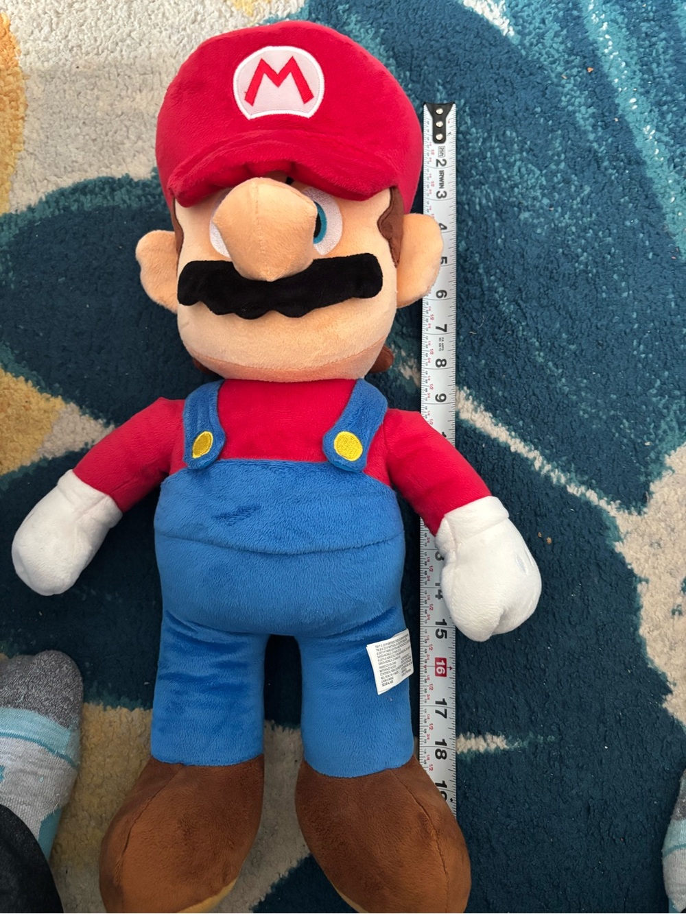Nintendo Mario Plush in Red, Blue, White, Brown